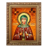 Янтарная икона Преподобная Анастасия Патрикия 80x120 см