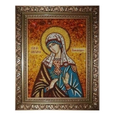 Янтарная икона Святая Виктория Никомидийская 15x20 см