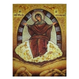 Янтарная икона Пресвятая Богородица Спорительница хлебов 30x40 см