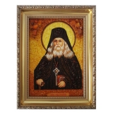 Янтарная икона Преподобный Лев Оптинский 80x120 см