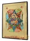Икона Пресвятая Богородица Неопалимая Купина Греческий стиль в позолоте 13x17 см без шкатулки
