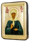 Икона Святая блаженная Матрона Московская Греческий стиль в позолоте 17x23 см