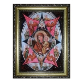 Янтарная икона Пресвятая Богородица Неопалимая Купина 80x120 см