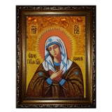Янтарная икона Пресвятая Богородица Умиление 40x60 см