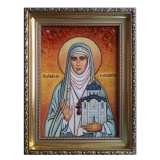 Янтарная икона Святая благоверная княгиня Елизавета 40x60 см