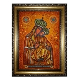 Янтарная икона Пресвятая Богородица Корецкая 15x20 см
