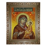 Янтарная икона Пресвятая Богородица Лидская 60x80 см