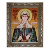 Янтарная икона Святая мученица Лидия 60x80 см