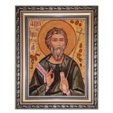Янтарная икона Святой Апостол Андрей Первозванный 30x40 см