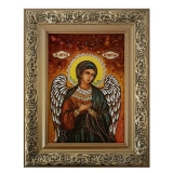 Янтарная икона Святой Ангел Хранитель поясной 60x80 см