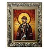 Янтарная икона Святой благоверный князь Олег Брянский 80x120 см