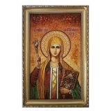 Янтарная икона Святая Равноапостольная Нина 80x120 см