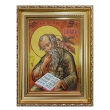 Янтарная икона Святой Евангелист Иоанн Богослов 40x60 см