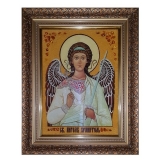 Янтарная икона Святой Ангел Хранитель 80x120 см