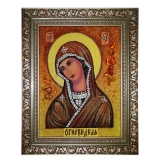 Янтарная икона Пресвятая Богородица Огневидная 60x80 см