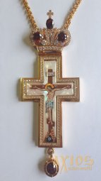 Крест кабинетный с росписью - фото