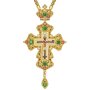 Крест наперсный латунный с украшениями