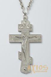 Крест иерейский мельхиор Cофрино - фото