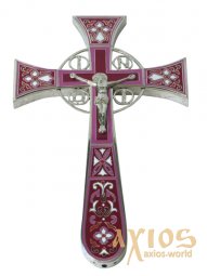 Крест напрестольный мальтийский №1 эмаль - фото