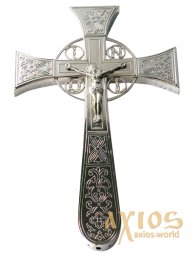 Крест напрестольный мальтийський №1 никель - фото