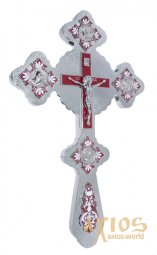 Крест напрестольный фигурный №2 эмаль  - фото
