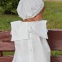 Набор Данте - рубашка, головной убор, пинетки - белый (77018)
