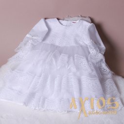 Платье Белла белое (2-5 лет) (5004) - фото