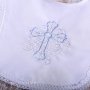 Крестик Православный с узорами, голубой цвет (13)
