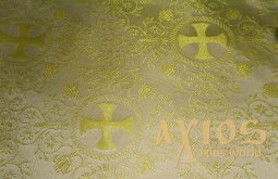 Церковная тонкая вискозная ткань с крестами (Греция) - фото