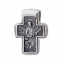 Нательный крестик «Ангел Господень. Иоанн Предтеча», серебро 925 ° с чернением, 19х19 мм, О 13359