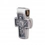 Нательный крестик «Ангел Господень. Иоанн Предтеча», серебро 925 ° с чернением, 19х19 мм, О 13359