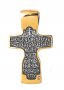 Нательный крестик «Распятие»  серебро 925 °, с позолотой и чернением 30х19 мм, О 131454