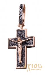 Нательный крестик «Распятие», золото 585, 30х15мм, О 270045 - фото
