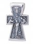 Нательный крестик «Распятие», серебро 925 с чернением, 28х17мм, О 13141