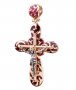 Нательный крестик «Распятие», золото 585, О п00535