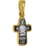 Крест нательный с образом Покрова Божией Матери, серебро 925° с позолотой