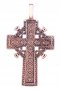 Нательный крестик «Распятие Господне», золото 585, с чернением 55х32мм, О п00788
