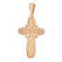 Нательный крестик «Распятие», серебро 925, с позолотой и чернением, 35х18мм, О 131792