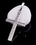 Нательный крестик «Распятие», серебро 925, с чернением, 30х15мм, О 132194