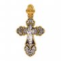 Распятие Христово. Ангел Хранитель. Православный крест, 23х42 мм, Е 8398