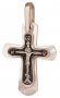 Крест с перламутровой подвеской, серебро 925°, перламутр