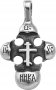 Крест нательный «Криновидный», серебро 925°