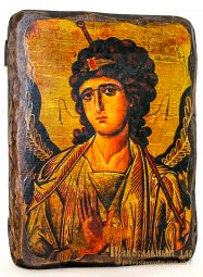 Икона под старину Святой Архангел Гавриил 13x17 см - фото