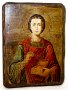 Икона под старину Святой Великомученик и Целитель Пантелеимон 13x17 см