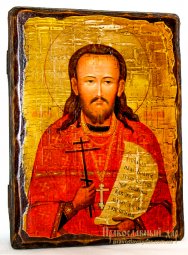 Икона под старину Святой священномученик Аркадий 13x17 см - фото