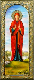 Ростовая (мерная) икона Святая преподобная Кира Берийская - фото