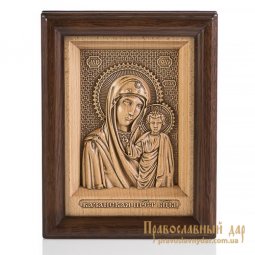 Резная икона Пресвятая Богородица Казанская - фото