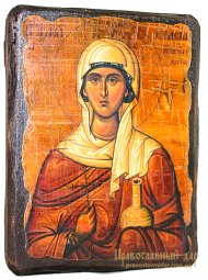 Икона под старину Святая великомученица Анастасия Узорешительница 30х40 см - фото
