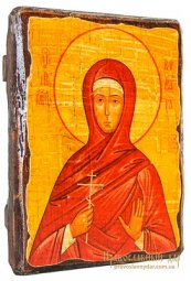 Икона под старину Святая преподобномученица Варвара 21х29 см - фото