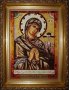 Янтарная икона Пресвятая Богородица Ахтырская 20x30 см